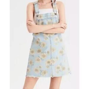 American Eagle Outfitters Blue Floral Mini Dress